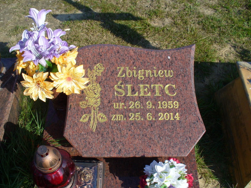 Grób MARIA ŚLETC 