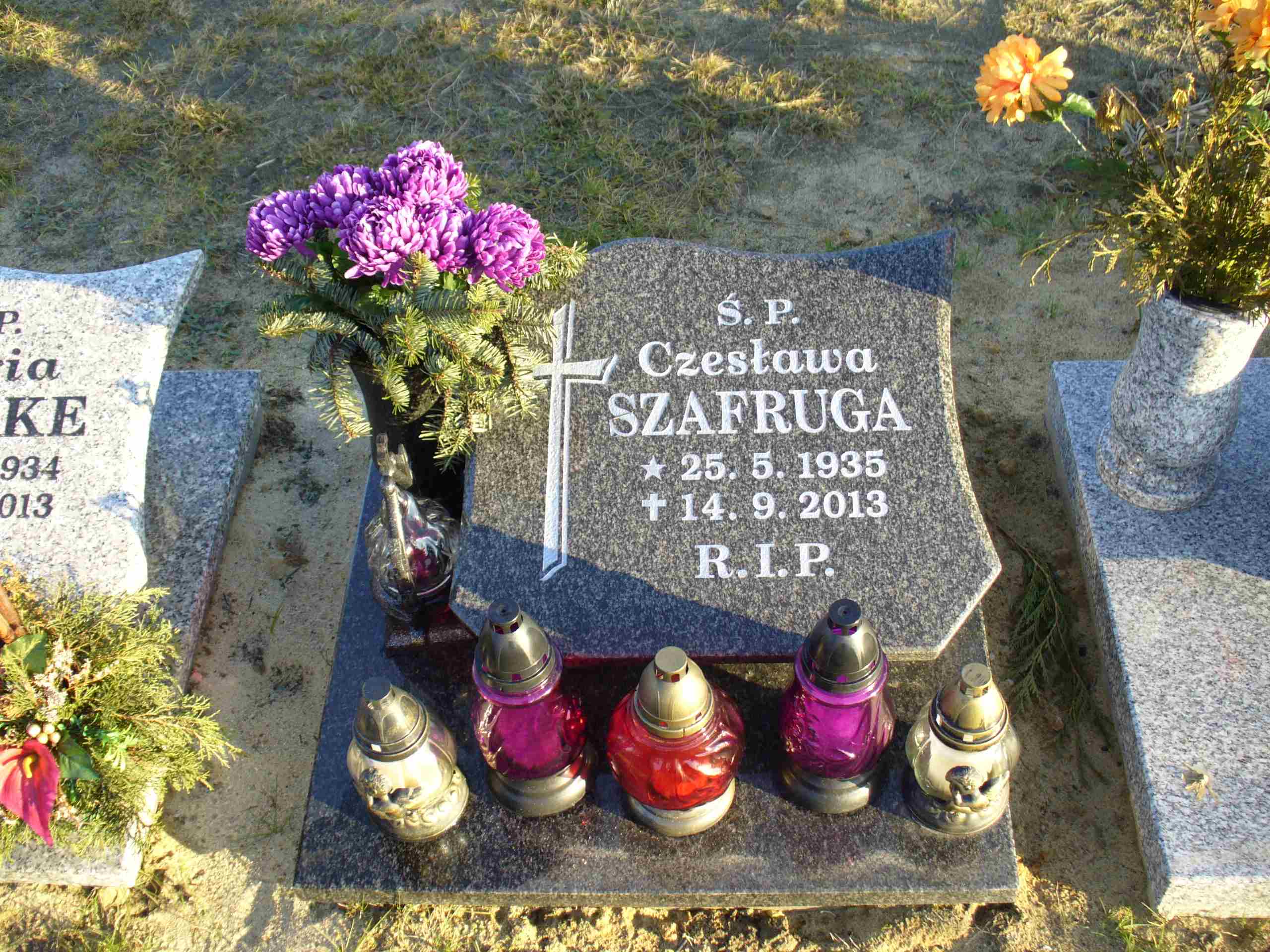 Grób CZESŁAWA SZAFRUGA